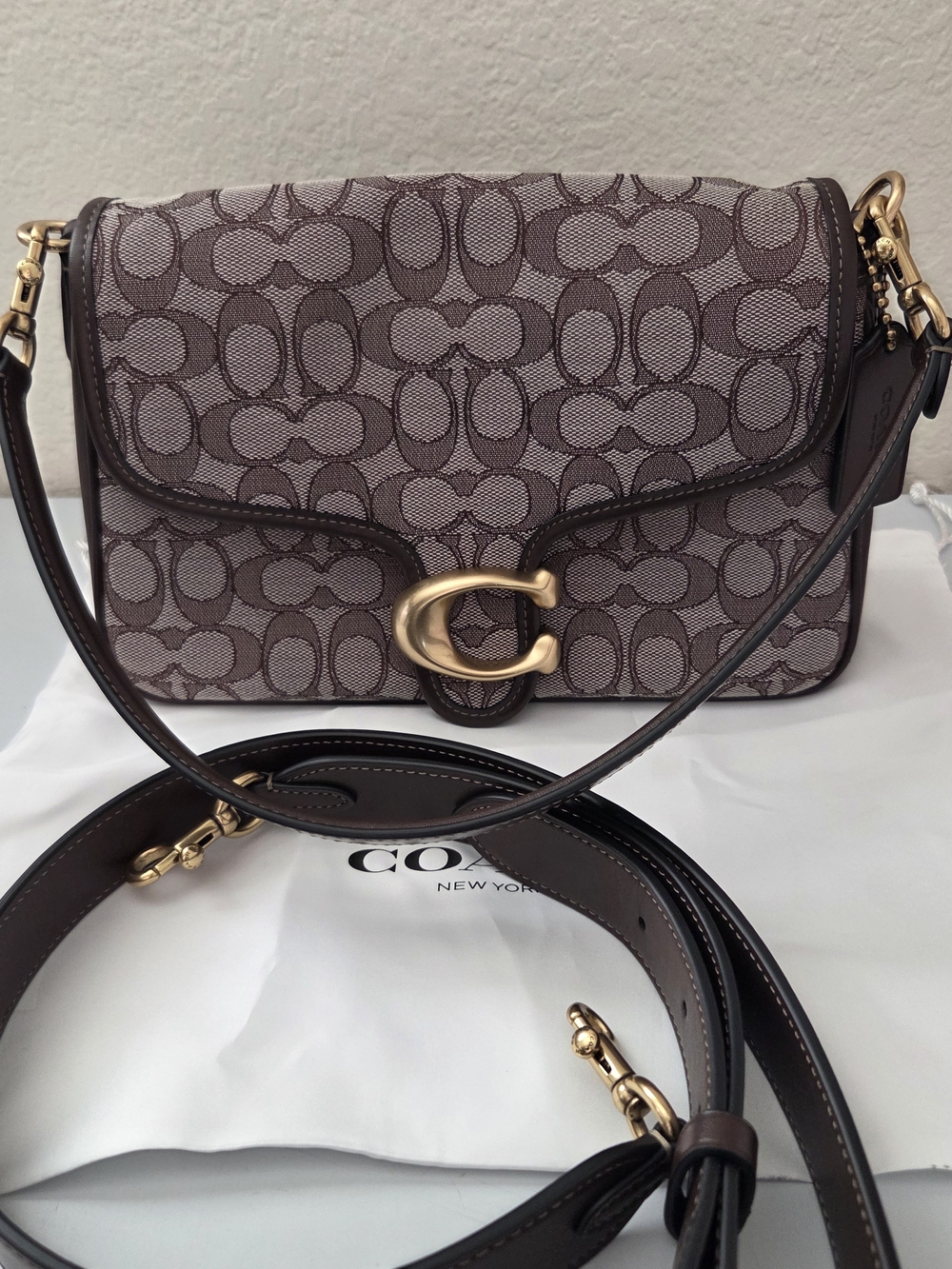 Coach Soft Tabby Shoulder Bag In Signature Jacquard